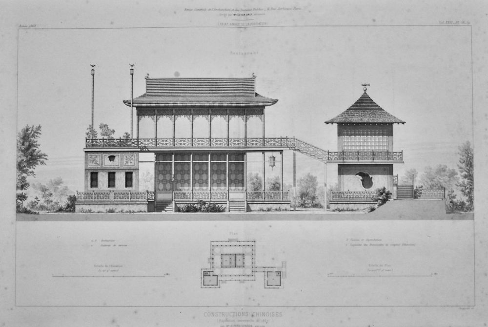 Constructions Chinoises (Exposition universelle de 1867)  A Restaurant.  1868.