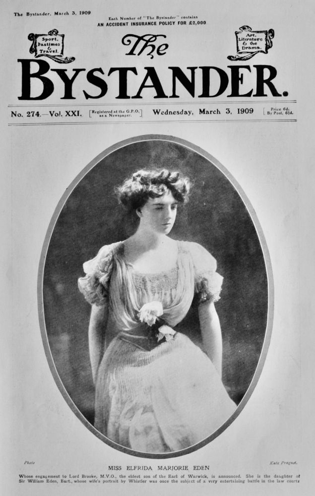 Miss Elfrida Marjorie Eden.  1909.