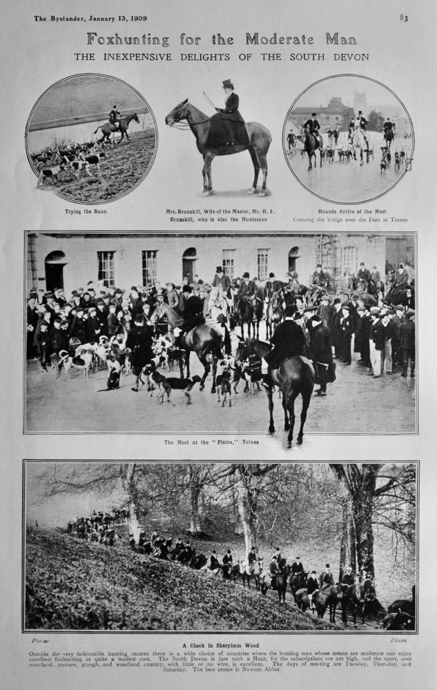 Foxhunting for the Moderate Man : The inexpensive delights of the South Devon.  1909.