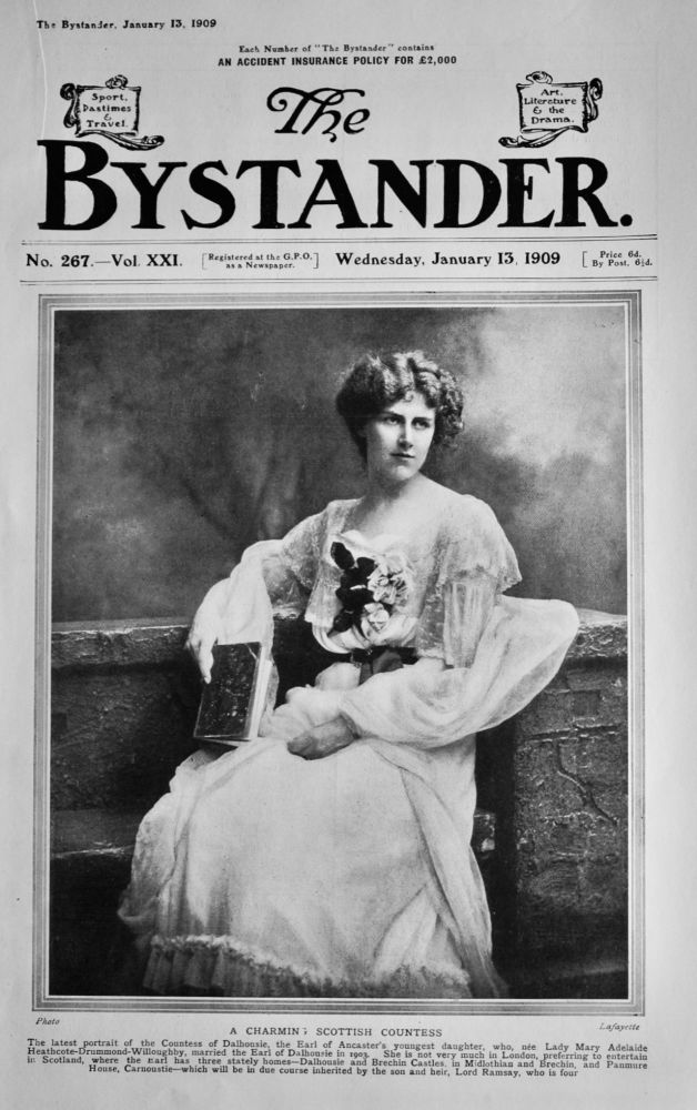 A Charming Scottish Countess.  1909. (Countess of Dalhousie).