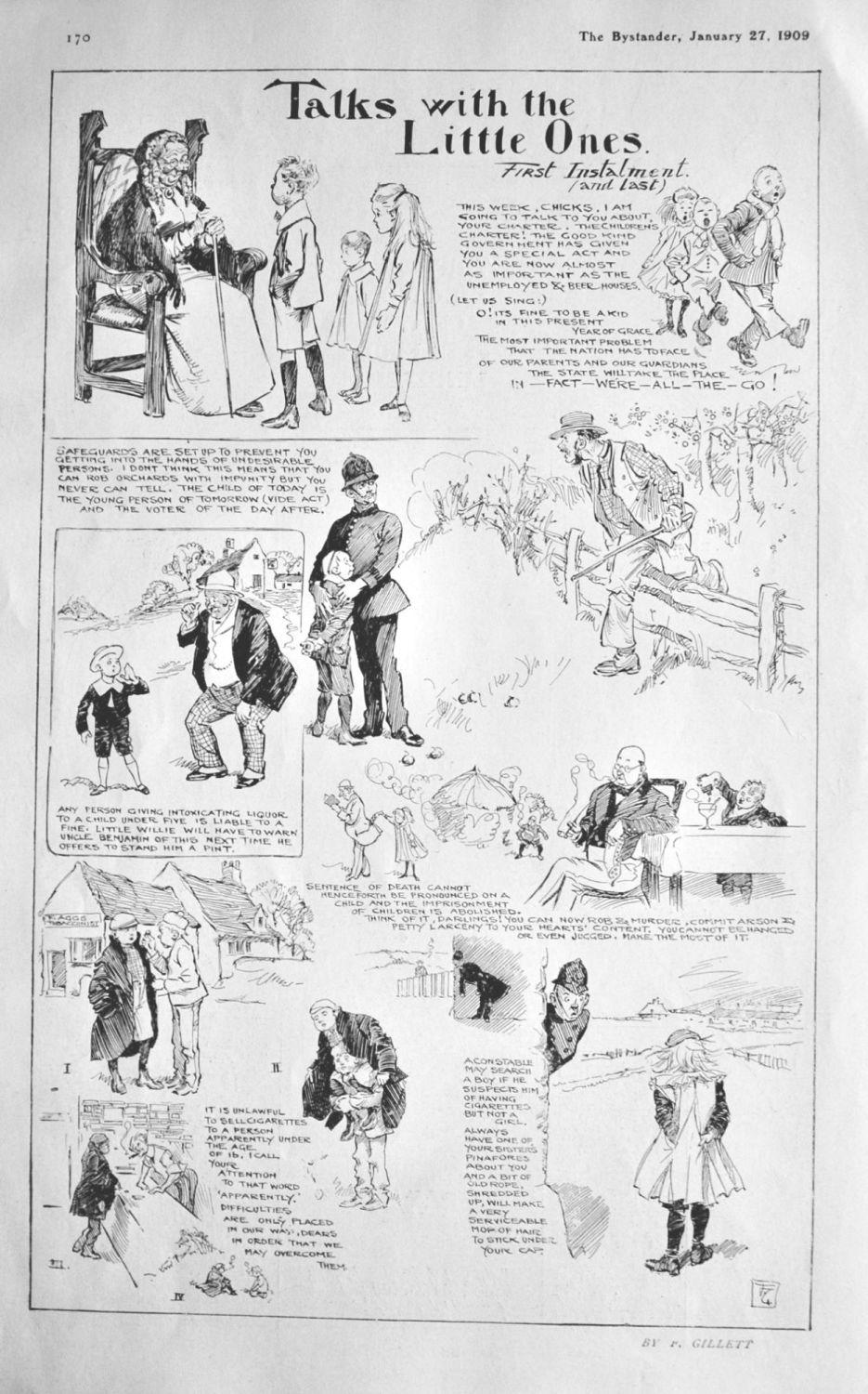 Talks with the Little Ones.  (First Instalment and the Last.)  1909.