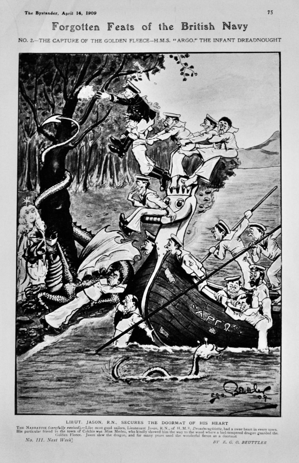 Forgotten Feats of the British Navy No. 2.- The Capture of the Golden Fleec