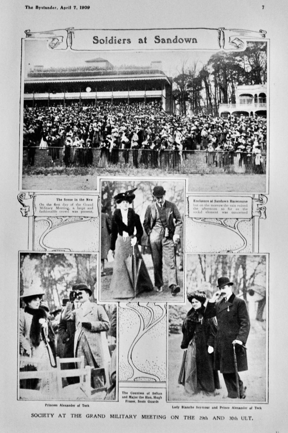 Soldiers at Sandown. 1909.