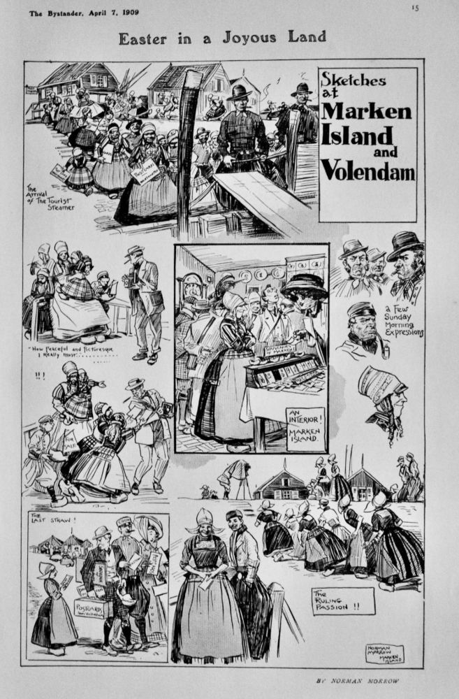 Easter in a Joyous Land :  Sketches at Marken Island and Volendam.  1909.
