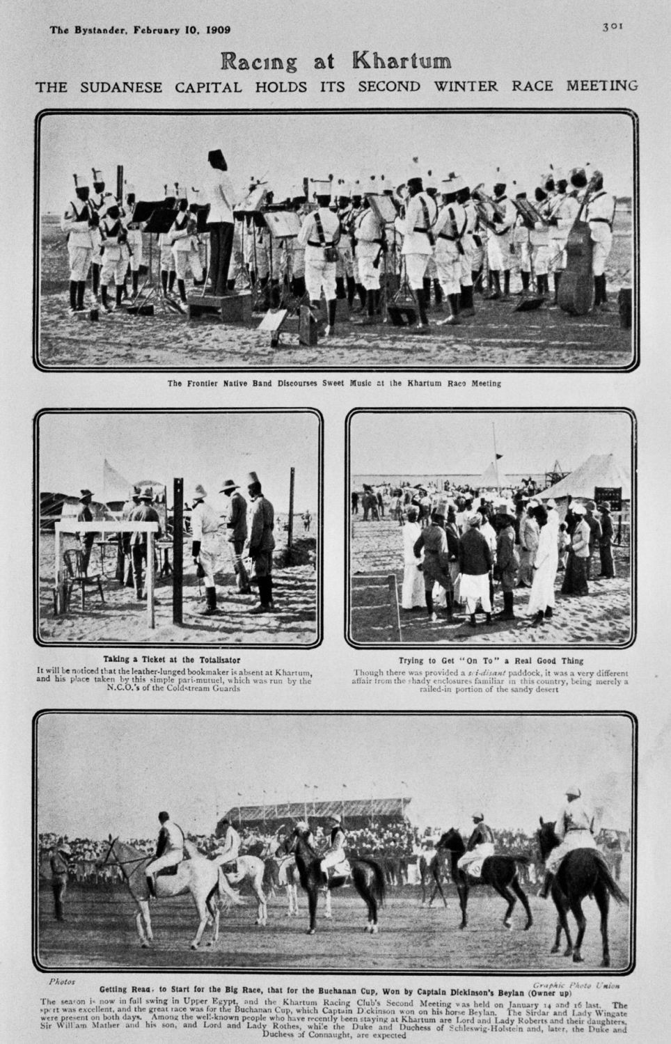 Racing at Khartum. 1909.