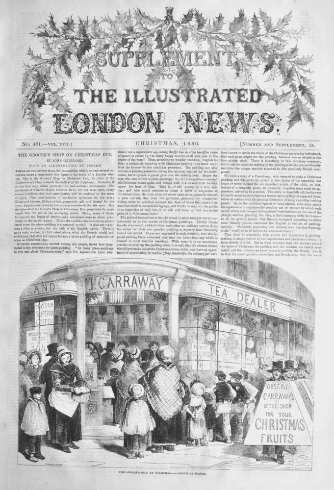 The Illustrated London News, Christmas 1850.  (Supplement).
