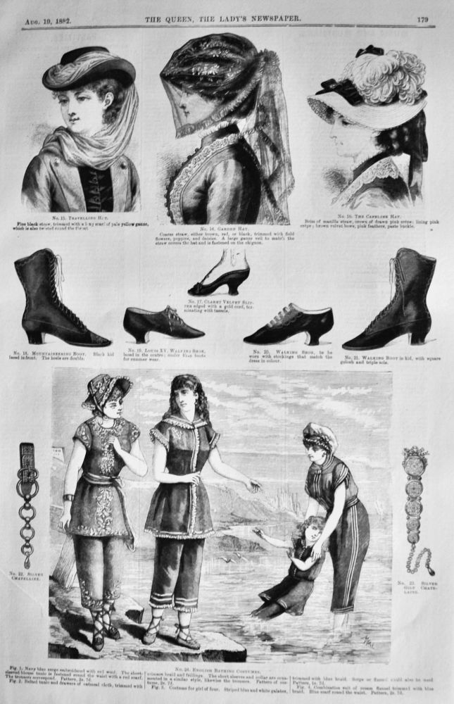 Fashion Illustrations. August 1882.