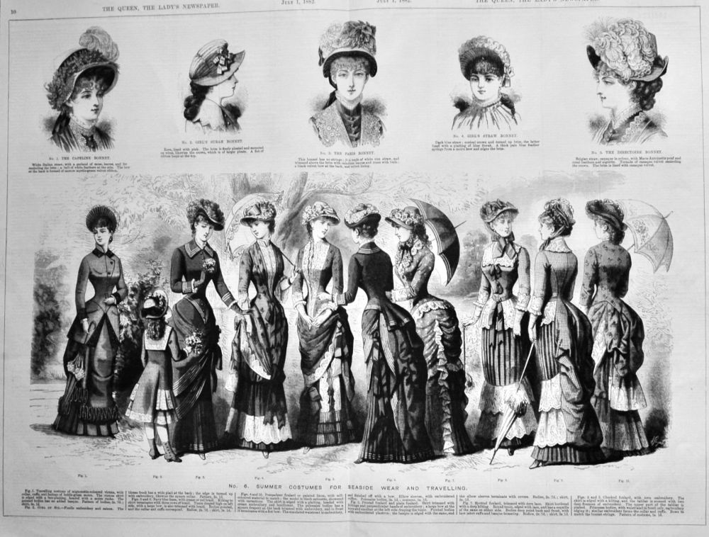 Fashion Illustrations, July 1882.