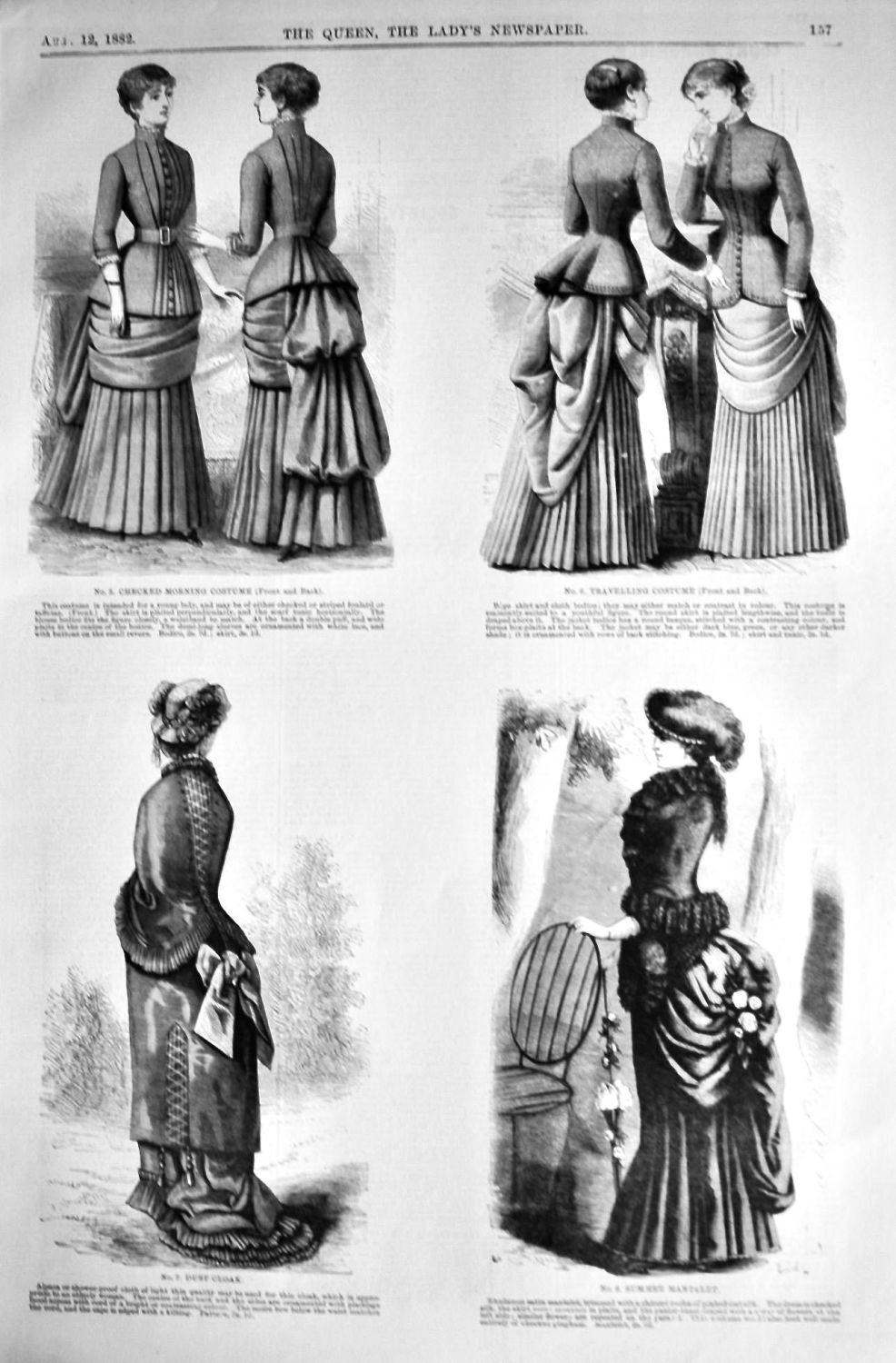 Fashion Illustrations.  1882.