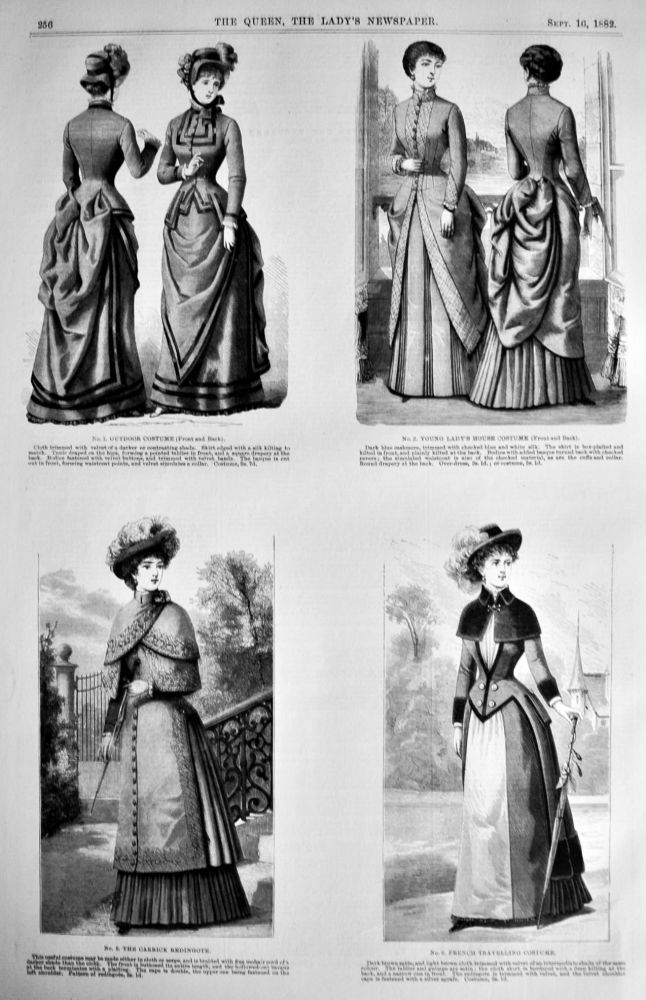 Fashion Illustrations. September  1882.