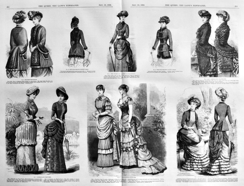 Fashion Illustrations. September 1882.