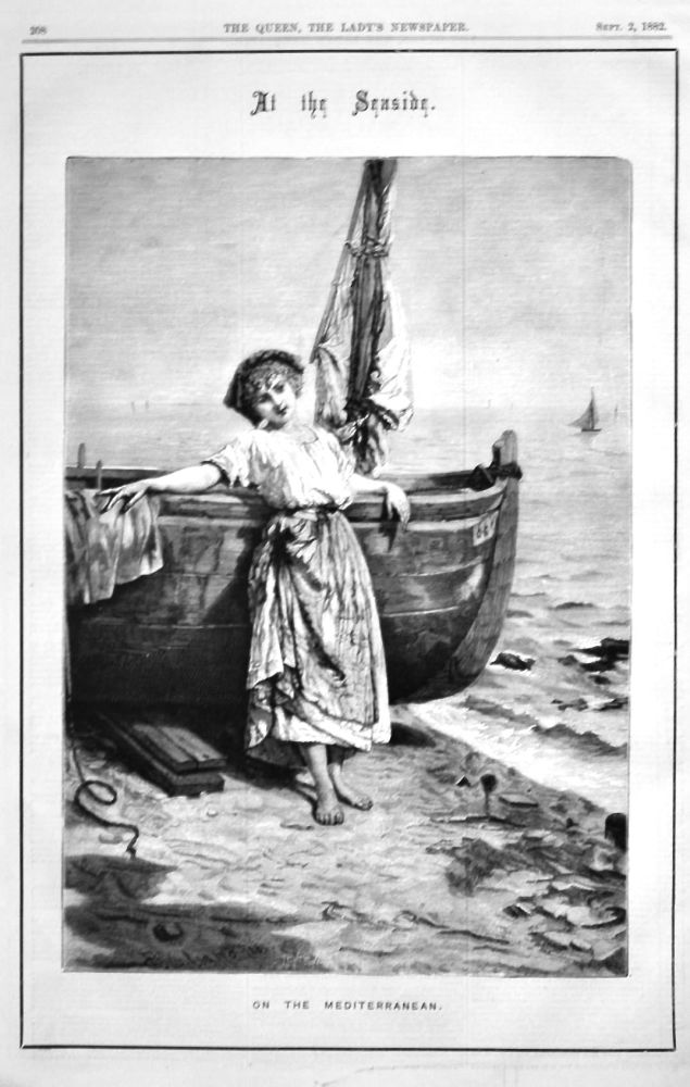 At the Seaside : On the Mediterranean.  1882.
