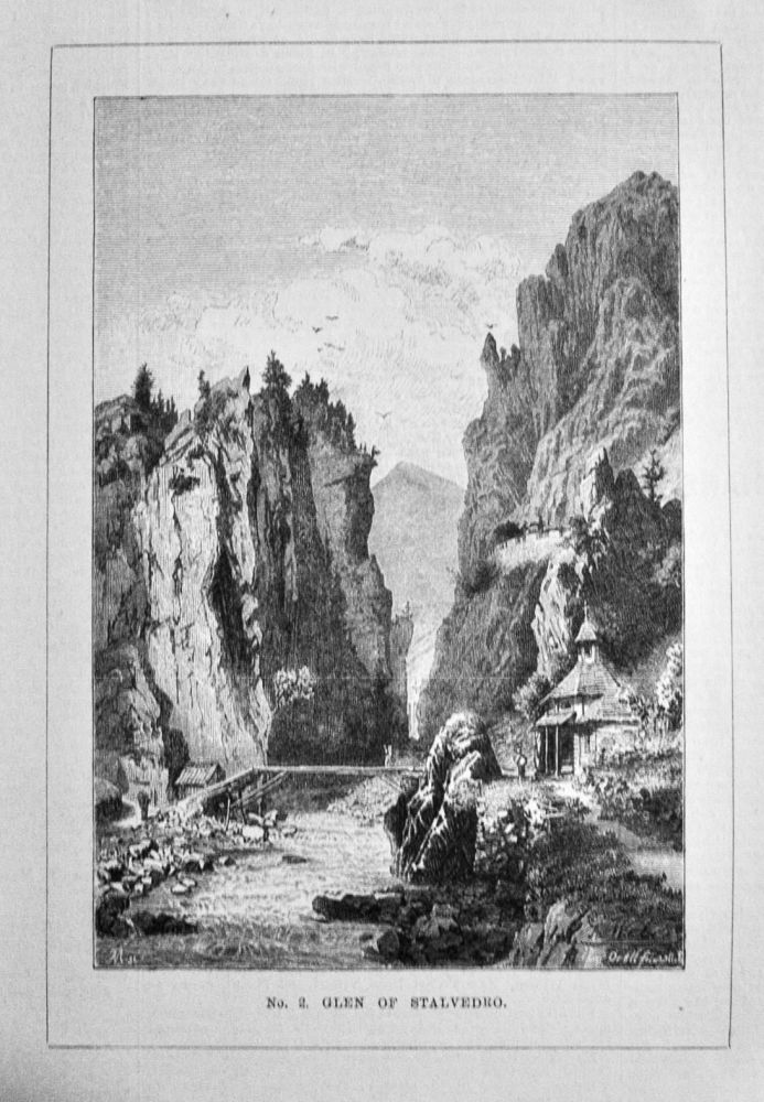 Glen of Stalvedro. Switzerland.  1882.
