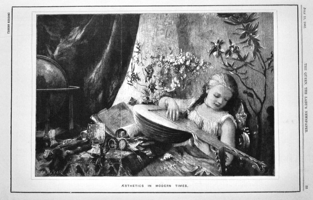 Aesthetics in Modern Times.  1882.