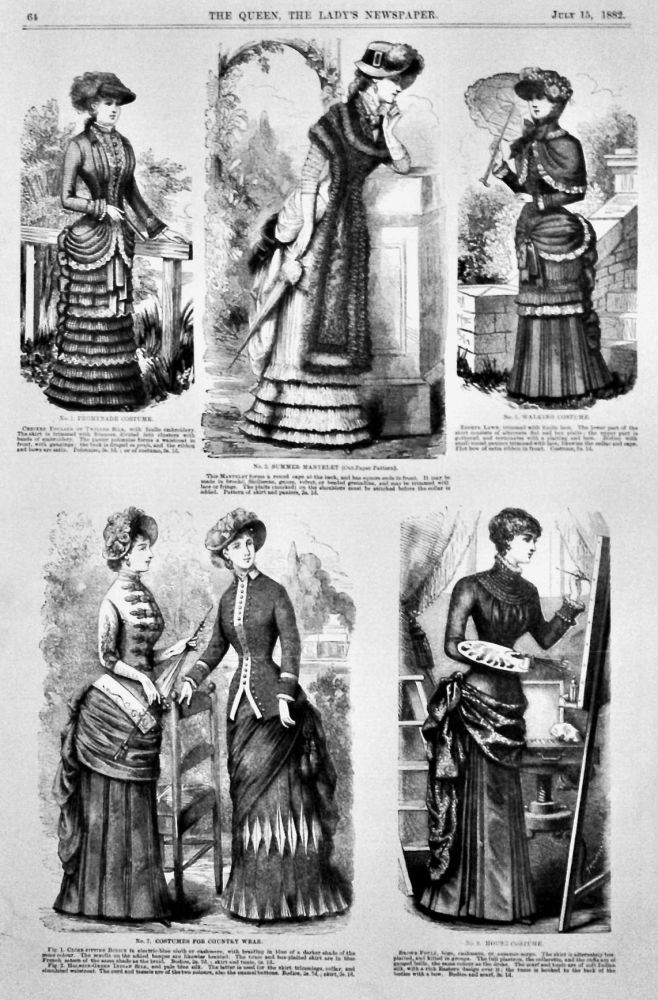 Fashion Illustrations. July 15th, 1882.