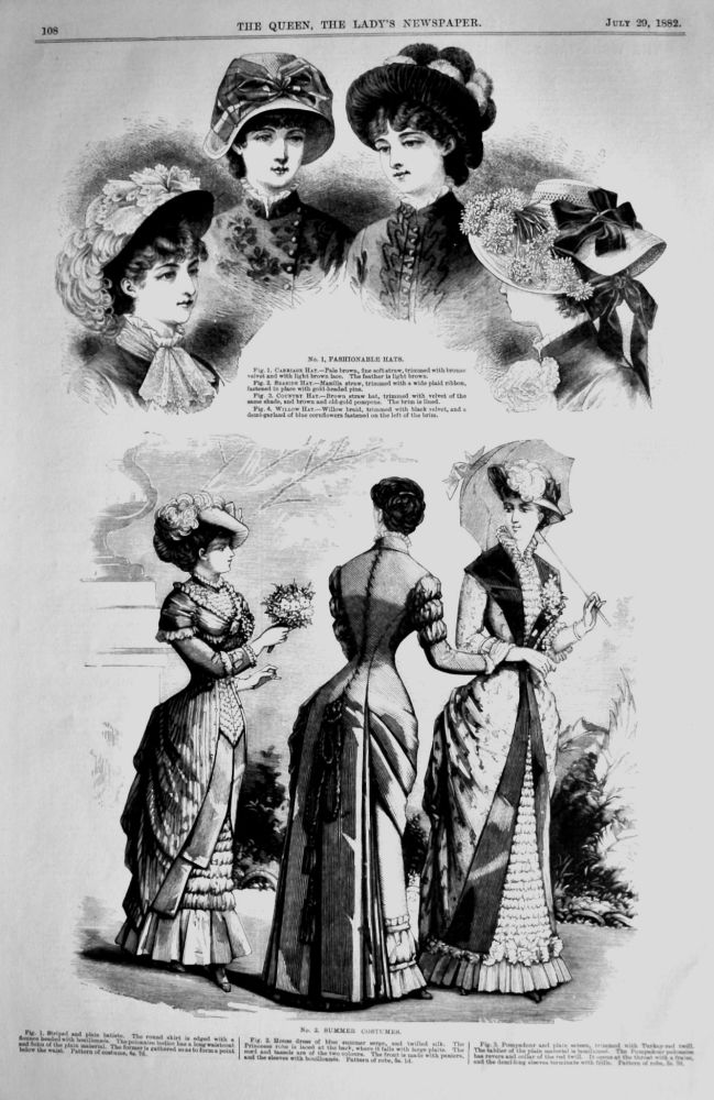 Fashion Illustrations. July 29th, 1882.