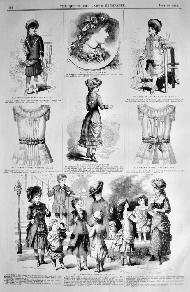 Fashion Illustrations.  July 29th, 1882.
