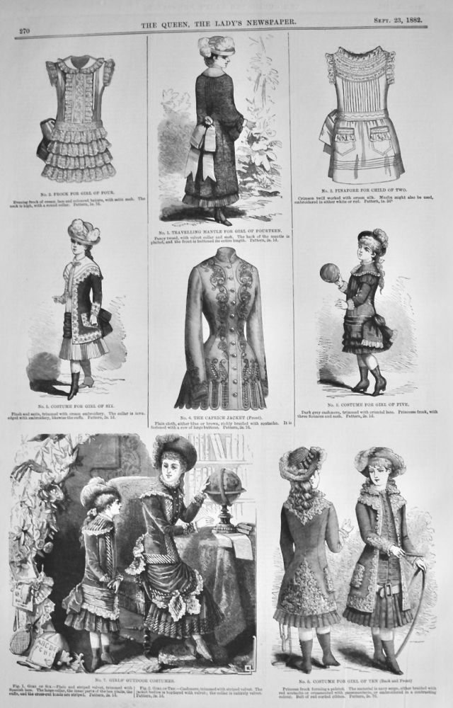 Fashion Illustrations.  September 23rd, 1882.