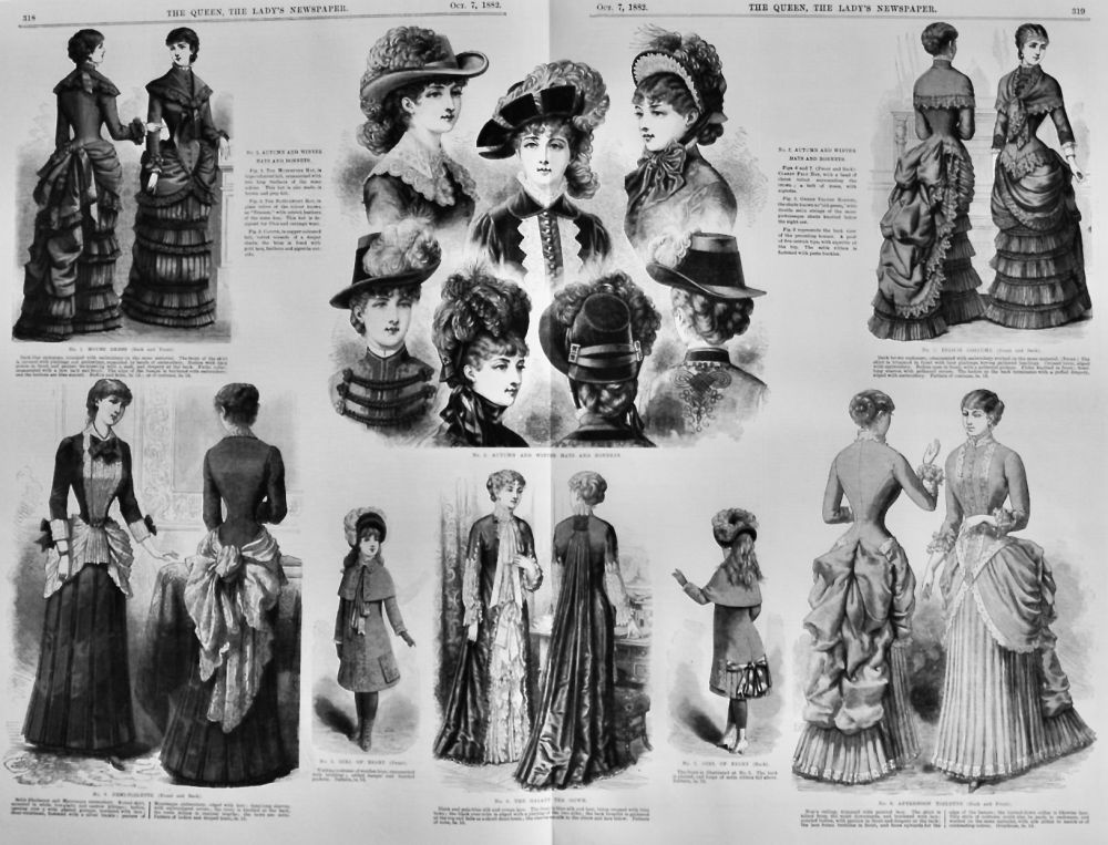 Fashion Illustrations.  October 7th, 1882.