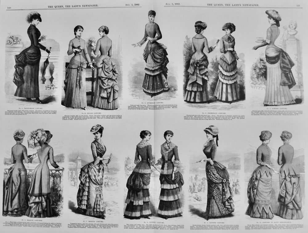 Fashion Illustrations.  August 5th. 1882.
