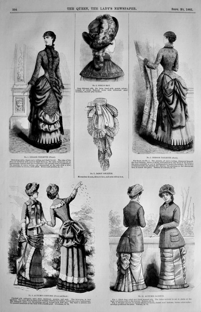 Fashion Illustrations.  September 30th, 1882.