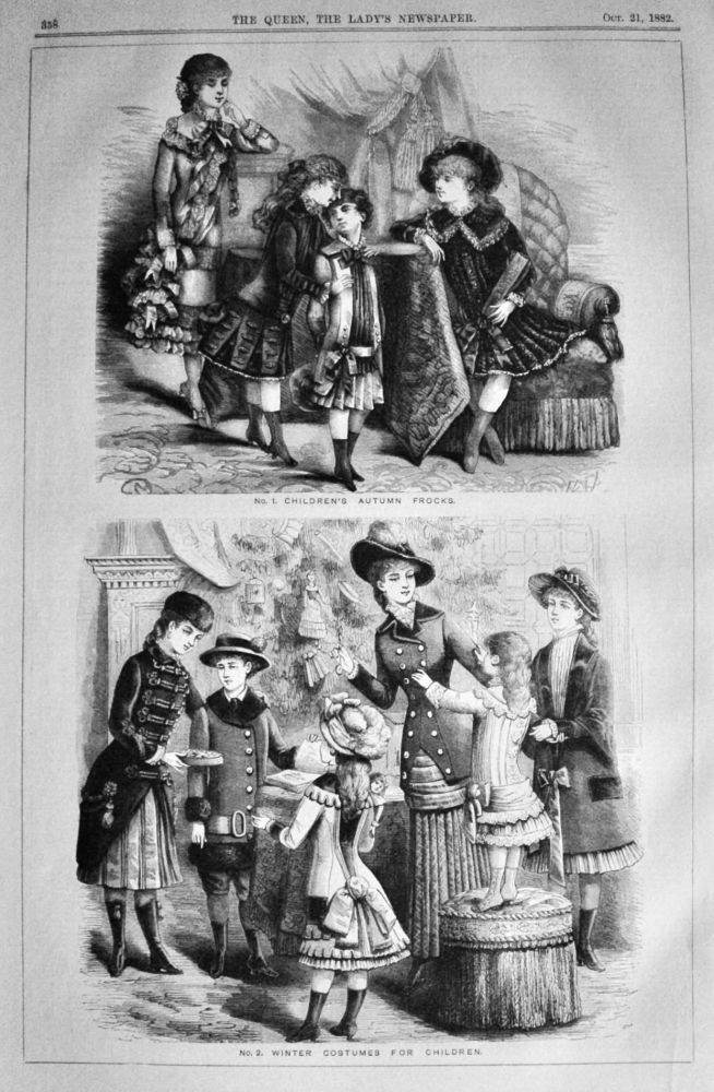 Children's Clothing.  October 21st, 1882.