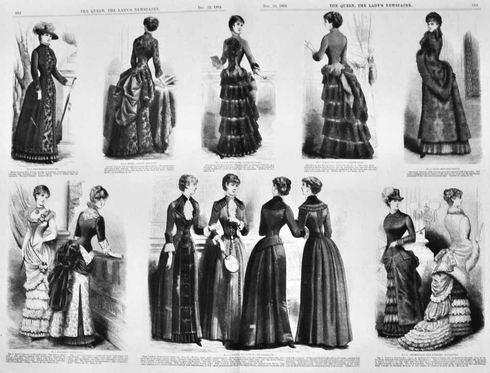 Fashion Illustrations.  December 23rd, 1882.
