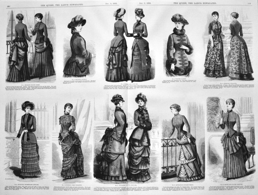 Fashion Illustrations.  December 9th, 1882.