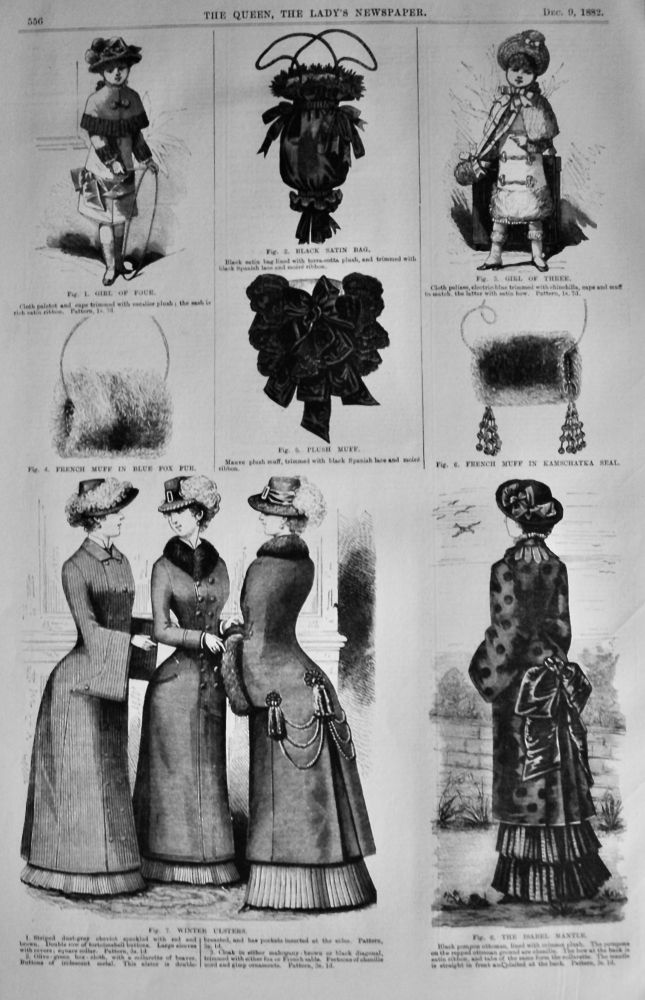 Fashion Illustrations.  December 9th, 1882.