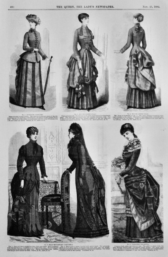 Fashion Illustrations. November 25th, 1882.