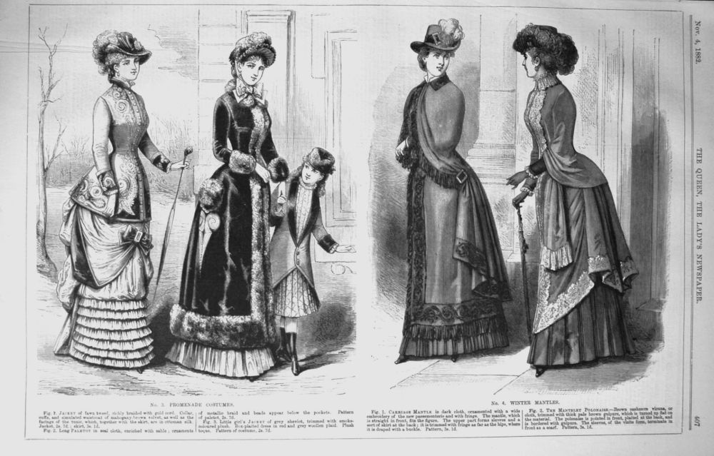Fashion Illustrations. November 4th, 1882.