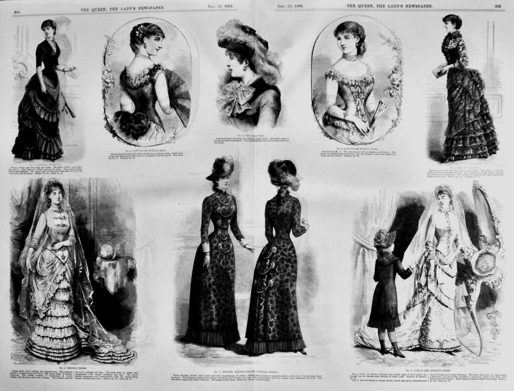 Fashion Illustrations.  December 16th, 1882.
