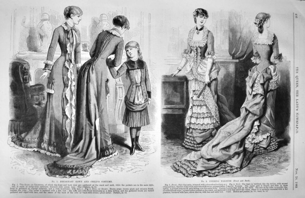 Fashion Illustrations.  November 16th, 1882.