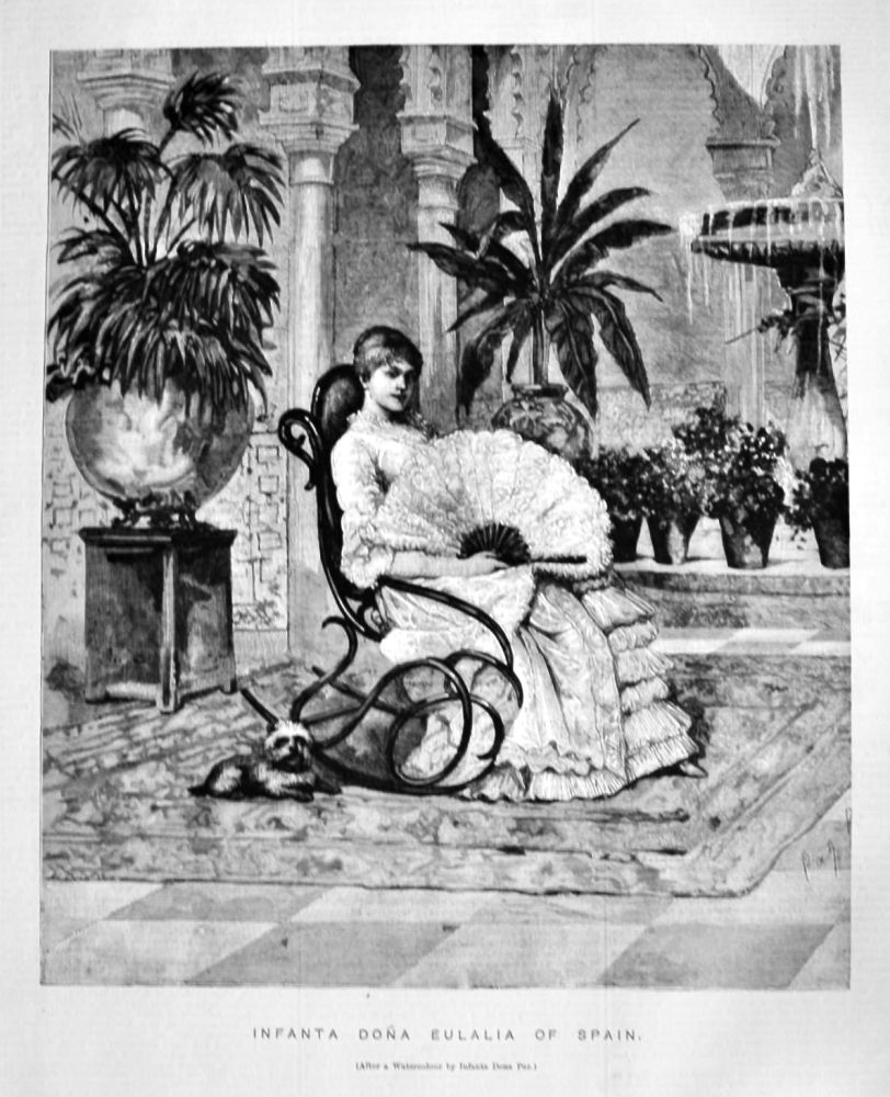 Infanta Dona Eulalia of Spain.  1882.