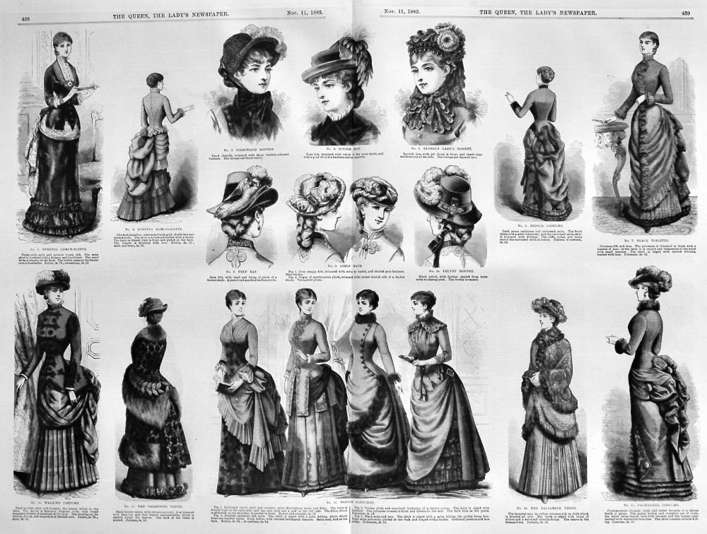 Fashion Illustrations.  November 11th, 1882.