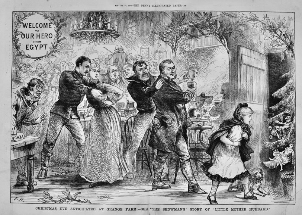 Christmas Eve Anticipated at Grange Farm :-  See "The Showman's" Story of "Little Mother Hubbard."  1882.