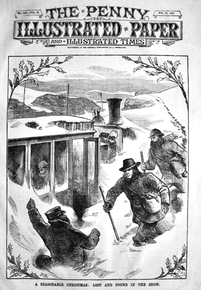 A Seasonable Christmas :  Lost and Found in the Snow.  1882.