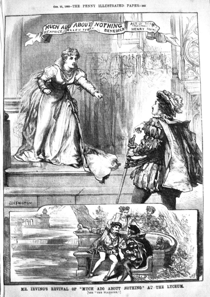 Mr. Irving's Revival of "Much Ado About Nothing" at the Lyceum.  1882.