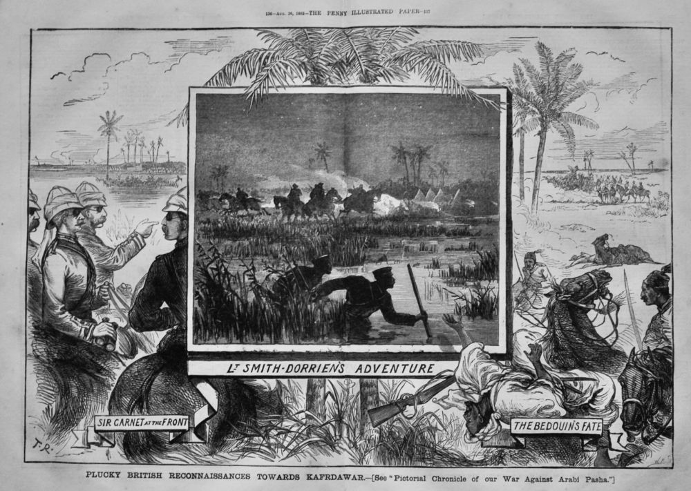 Plucky British Reconnaissances Towards Kafrdawar.  1882.