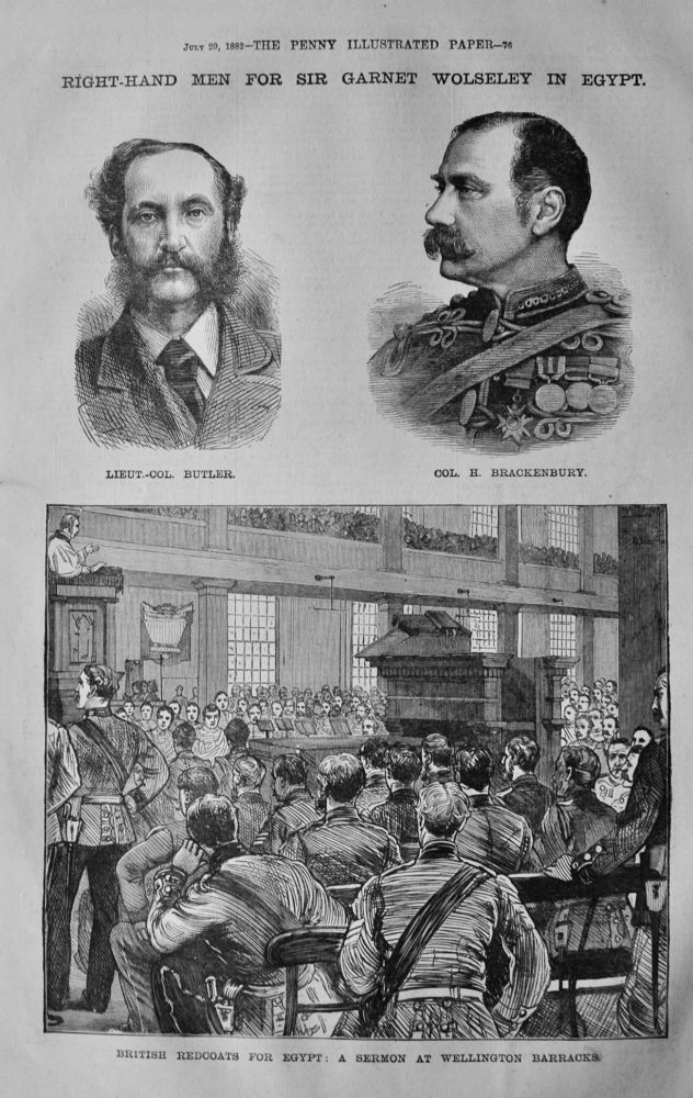 Right-Hand Men for Sir Garnet Wolseley in Egypt.  1882.