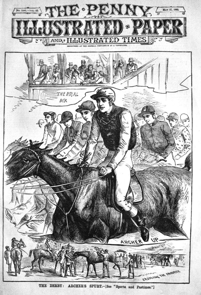 The Derby :  Archer's Spurt.  1882.