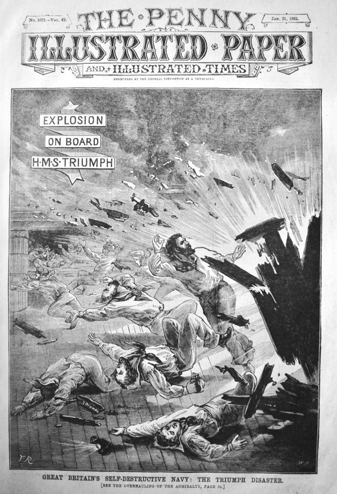 Great Britain's Self-Destructive Navy :  The "Triumph" Disaster.  1882.
