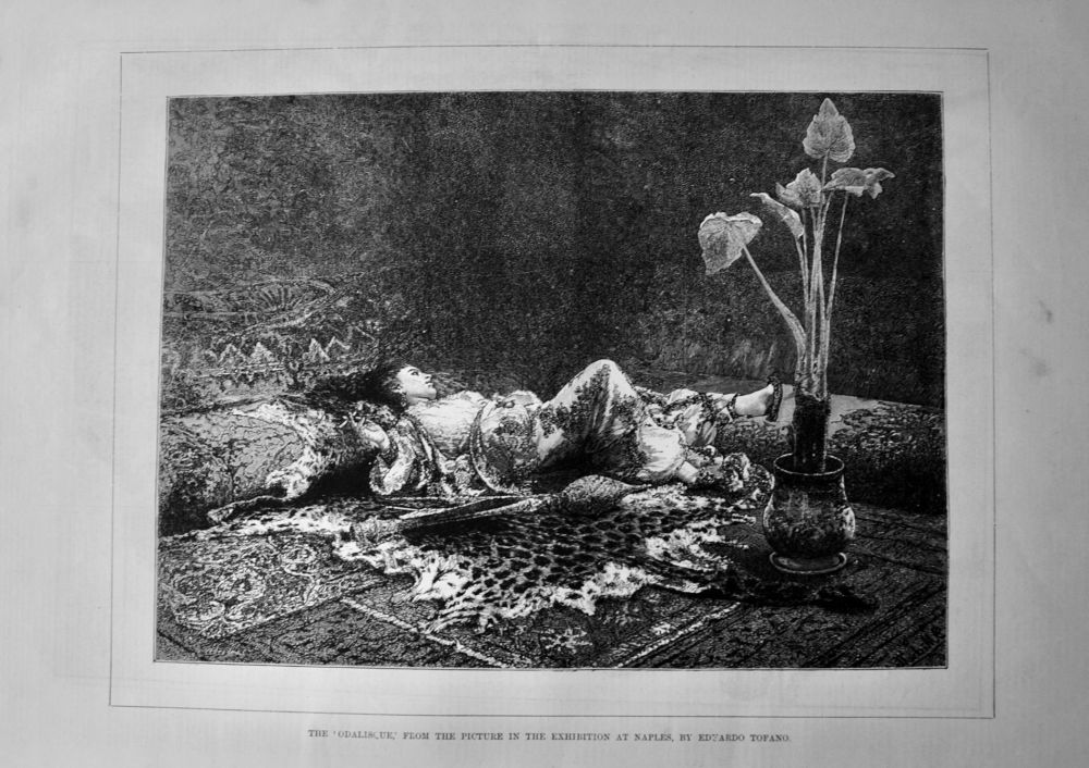 The 'Odalisque,' from the Picture in the Exhibition at Naples, by Edwardo T