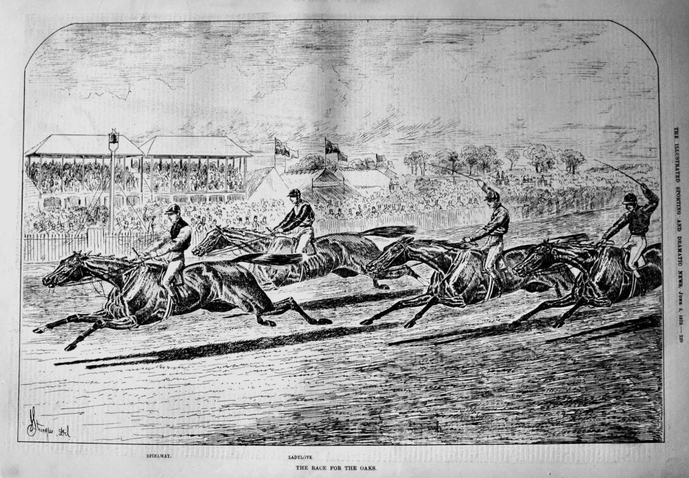 The Race for the Oaks.  1875.