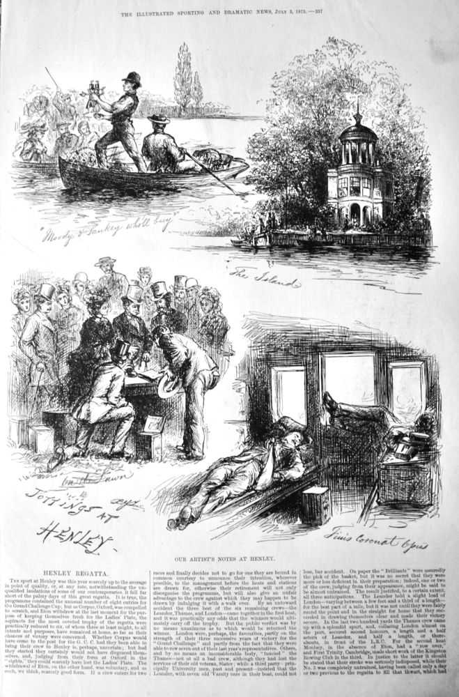 Henley Regatta.  1875.