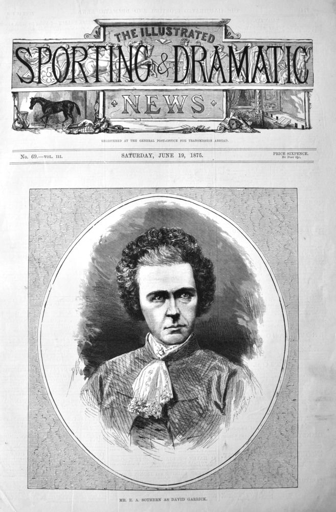 Mr. E. A. Sothern as David Garrick.  1875.
