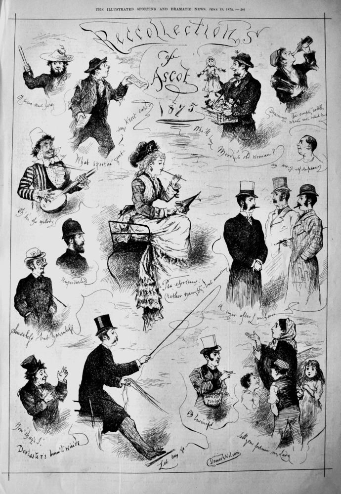 Recollections of Ascot.  1875.