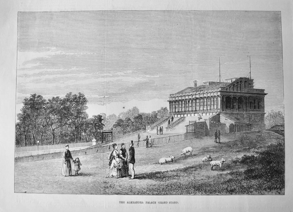 The Alexandra Palace Grand Stand.  1875.