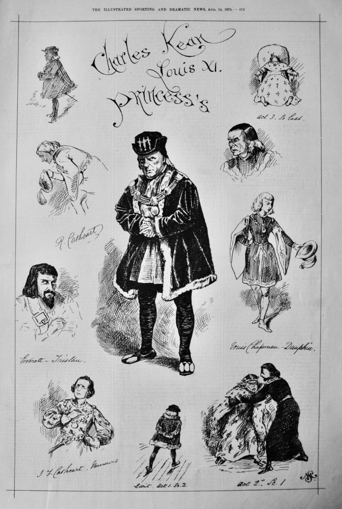 Charles Kean, Louis XI. at the Princess's Theatre.  1875.
