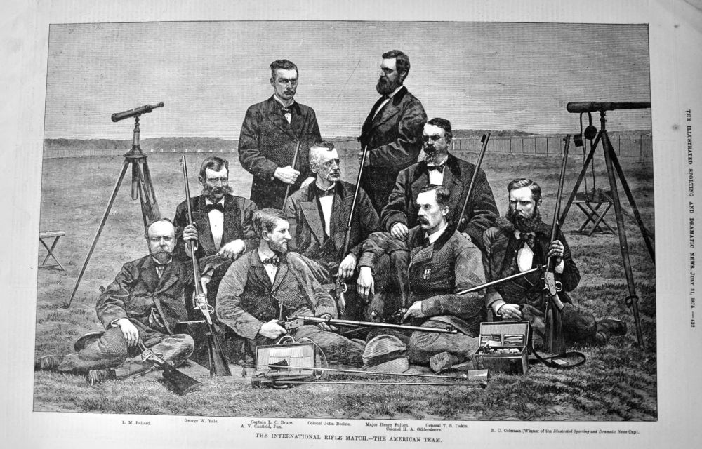 The International Rifle Match.- The American Team. 1875.